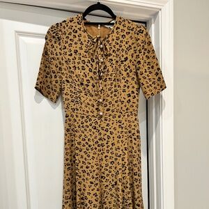 LK Bennett Animal Print Montana Dress  UK 6 US 2